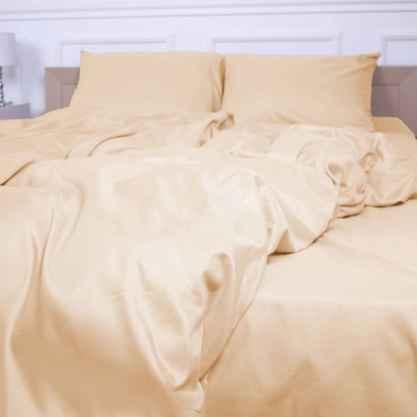 Фото - Комплект постельного белья MirSon №12-0712 Vanila Mikrosatin Premium Однотонный 143х210 см (2200007229055)